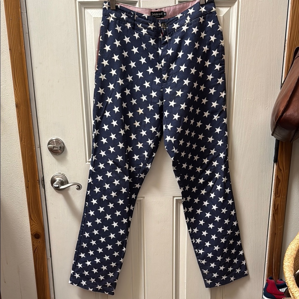 Betabrand Stars & Stripes Classic Chinos